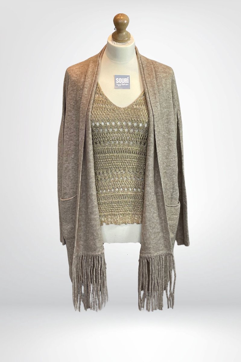 Cardigan Court Tricot Femme JDY Justy – Manches Longues Épaules Tombantes Col V – Style Décontracté Tendance