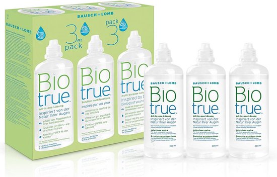 Foto: Biotrue alles in n lenzenvloeistof 3x 300ml