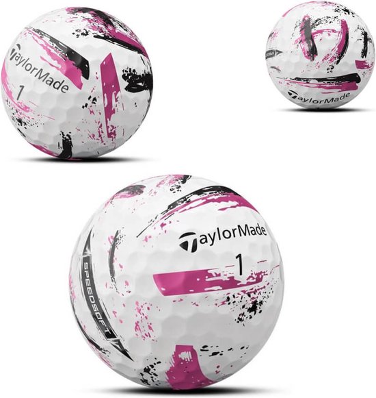 TaylorMade SpeedSoft Ink Golfballen 2024 - Roze - 12 Stuks van Merkloos — afbeelding 3