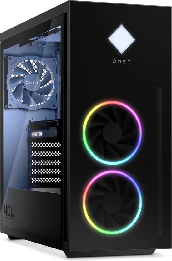HP OMEN 40L GT21-2130nd - Core i7 - RTX 4070 - 32 GB RAM - 2 TB SSD - W11 Home - Zwart