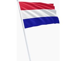 Grote Nederlandse Vlag Hollandse Driekleur - 150 x 90 cm - Met Ringen