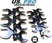 Professionele 1/2" Moersleutel / Kraaienpoot set met 11 kraaienpoten in grote maten 27 tot 50 mm 11-delig