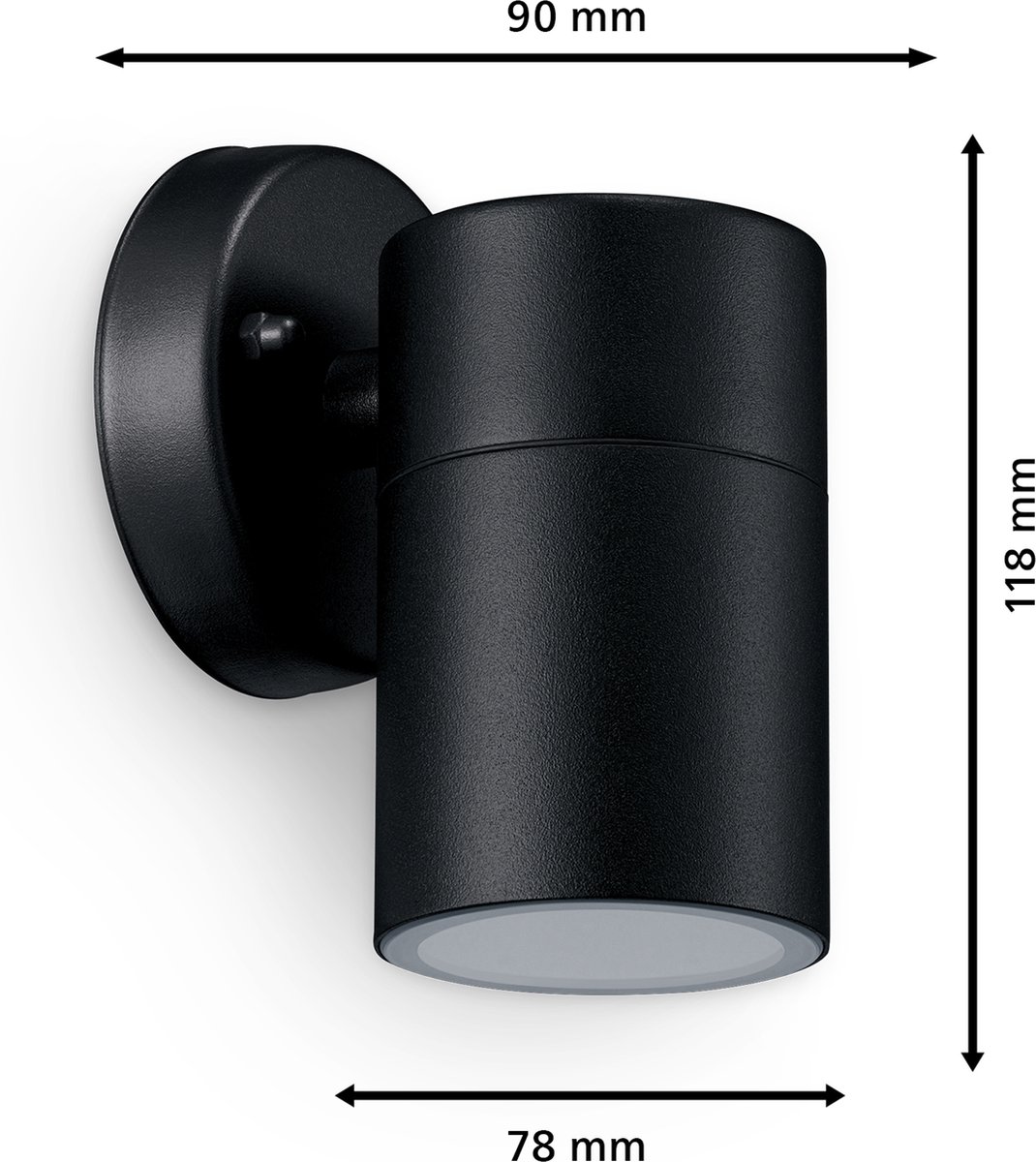 Philips Hue Kylis Wandlamp voor Buiten Neerwaarts (Zwart) - Buitenlamp - GU10 - Warmwit Licht - Hue White — afbeelding 7