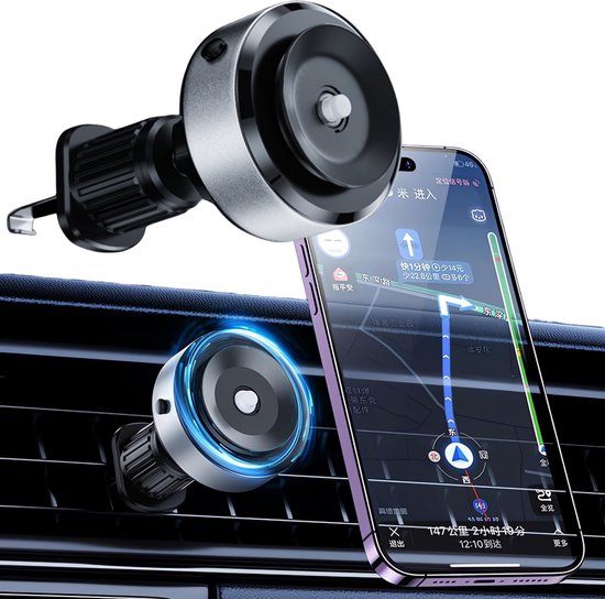 JTEX 2-in-1 Draadloze Auto Telefoonhouder & Oplader - auto oplader - usb-c oplaadbaar – 15W snel laden - auto accessories - ventilatie – auto – autolader – auto accessoires – gsm houder auto – gsm houder