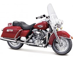 Harley Davidson FLHR Road King (Rood) (12 cm) 1/18 Maisto
