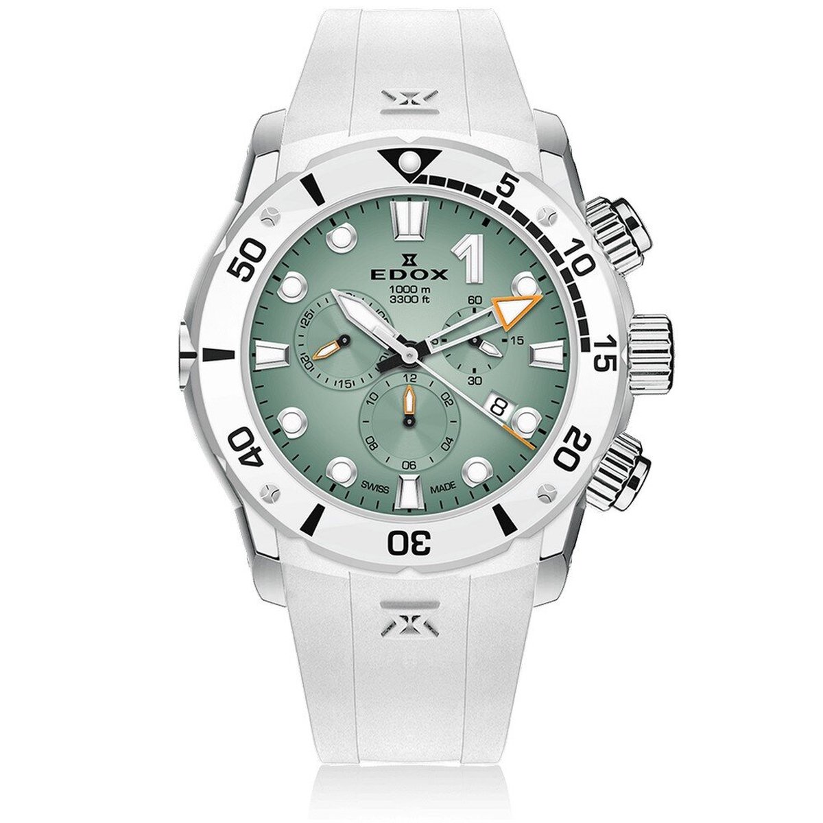 EDOX CO-1 Chrono Titanium 10242-TINBN-VIDNO mannen horloge