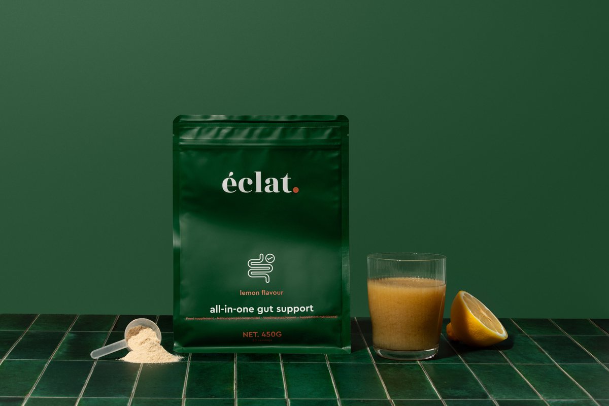 Goedkoopste éclat all-in-one Gut Support (450 gram in poedervorm) - lemon flavour - citroensmaak