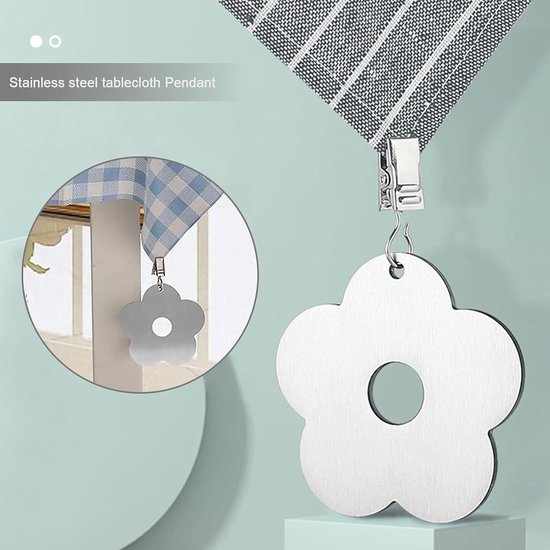 8 Poids Magnétiques Pour Nappe Extérieur - En Acier Inoxydable | Anti-Vent Jardin, Pique-Nique