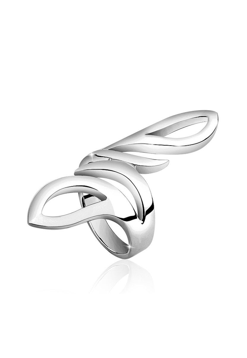 Nenalina - Ring - Wickelring Basic Statement Struktur 925 Silber - Dames