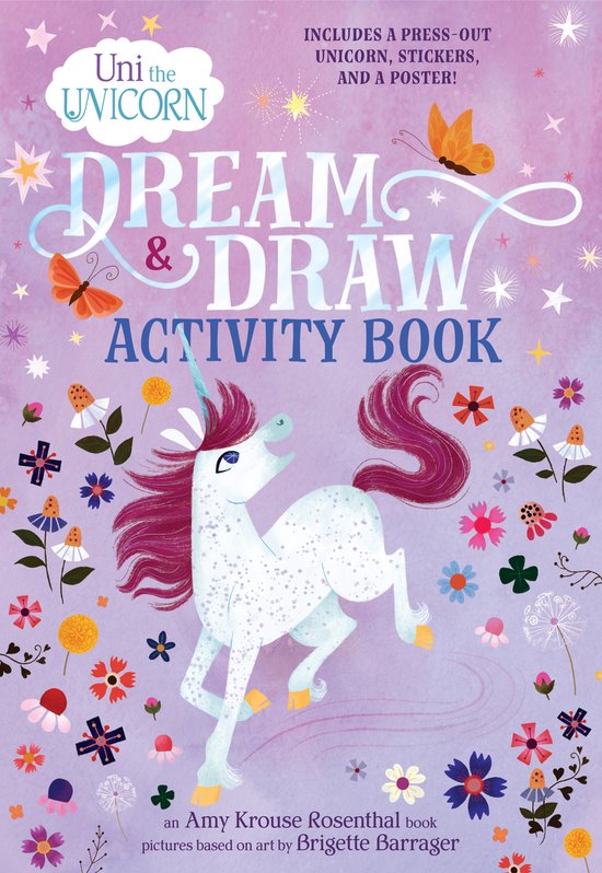 Uni the Unicorn Dream Draw Activity Book - cover
