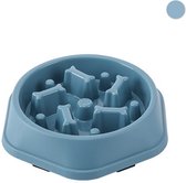 Colorful Sun® Anti schrokbak hond en kat - Slow Feeder - 1 st - 500 ml - Voerbakken - Anti Schrok Voerbak - Hondenbak - Hondenvoerbak - Honden voeding - Dieren Eetbak - Slow bowl - Geschikt voor kleine, middelgrote en grote honden - Blauw