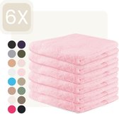 Funnies Handdoeken 6 Stuks Blush - Set van 6 Luxe Badhanddoeken - 70 x 140 cm - Hoogwaardig 100% Katoen - 500 gram/m² Dikke, Zachte en Sneldrogende Handdoek - Ideaal voor Badkamer, Sport, Sauna, Zwembad en Vakantie