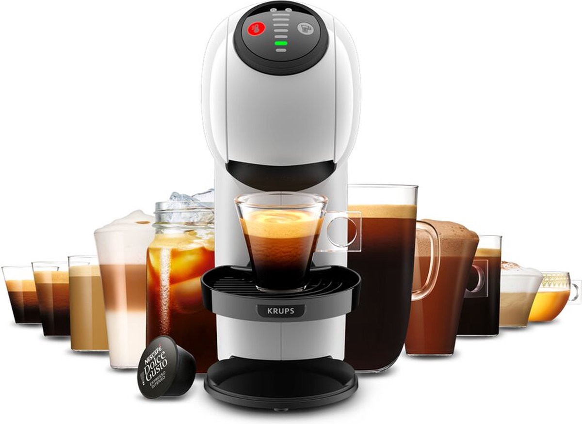 Krups Genio S White Volledig automatisch Koffiepadmachine 0,8 l thumbnail 3