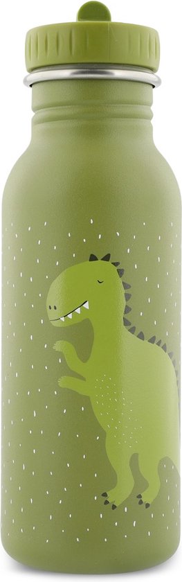 Foto: Trixie drinkfles 500ml mr dino lekvrij roestvrij staal kinderen dieren