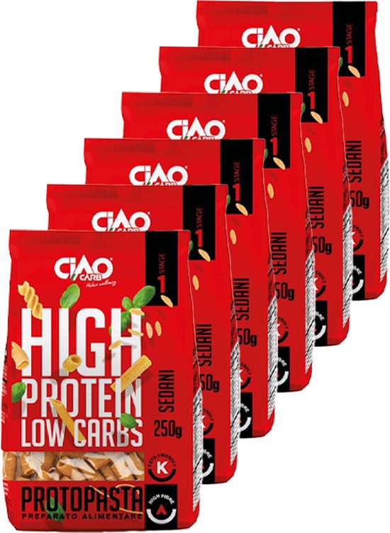 CiaoCarb | ProtoPasta Sedani | 6 stuks | 6 x 250 gram