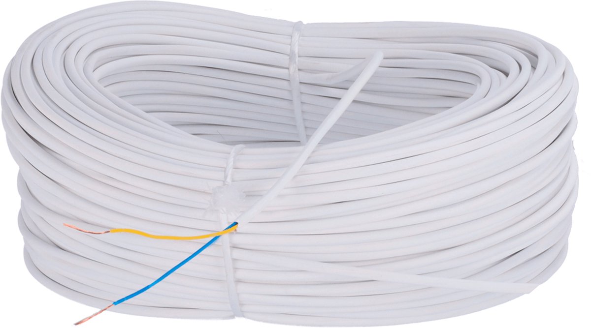 WL4 MB-2-LSZ0 100 meter signaalkabel 2 geleiders halogeenvrij voor intercomsystemen of alarmsystemen