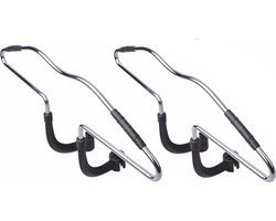 2x Auto/autostoel kledinghanger 46 cm - Autobenodigdheden - Kleding meenemen in de auto - Autostoel hangers