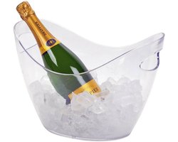 Set de 3 x seaux à glace/boisson cool avec anse transparent - Fête/ party cool buckets/ice buckets