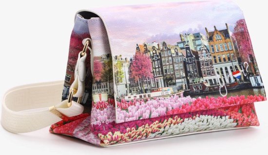 Et pas ? Sac à bandoulière Tulipes / Cuir PU