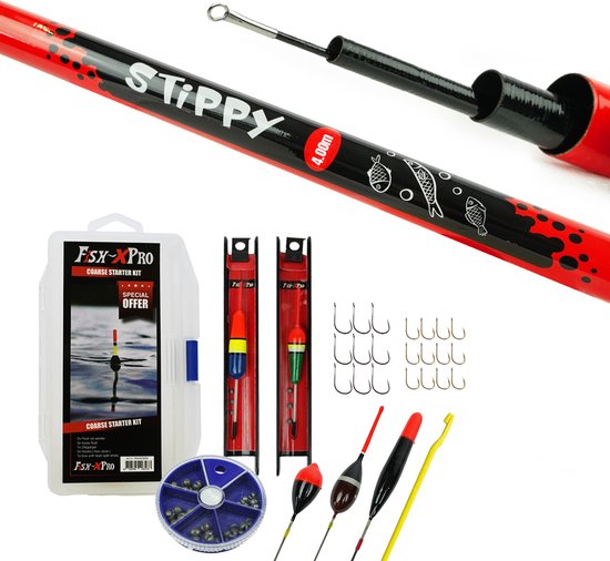 Fish-Xpro vaste hengelset 4m – 29-delig – witvisset