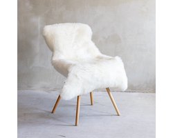 Texels Schapenvacht Natuurlijk Wit - Groot Duurzaam Kwaliteitsvacht - 100% van Nederlandse bodem