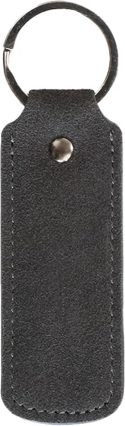 Porte-clés en Alcantara - Gris sidéral