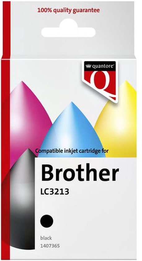 Quantore Inktcartridge Quantore alternatief tbv Brother LC3213 zwart - 1 stuk