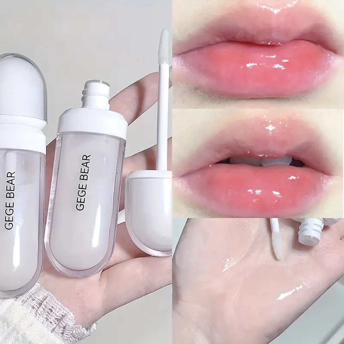 Transparante Lip Gloss Perfecte Glans Verzorgende Lip Gloss Perfect voor onderweg 1 stuk Korean Lip Gloss Koreanse Lip Verzorging