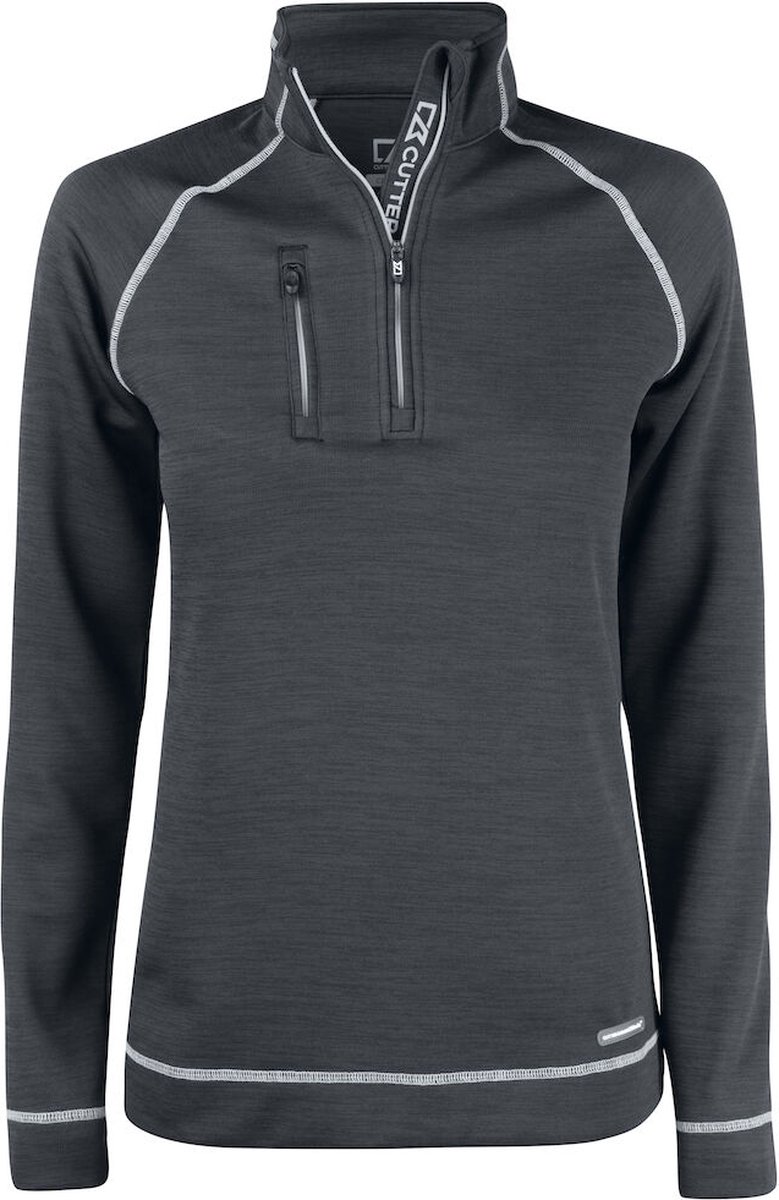Cutter & Buck Chambers Half Zip Dames 358413 - Antraciet Melange - M