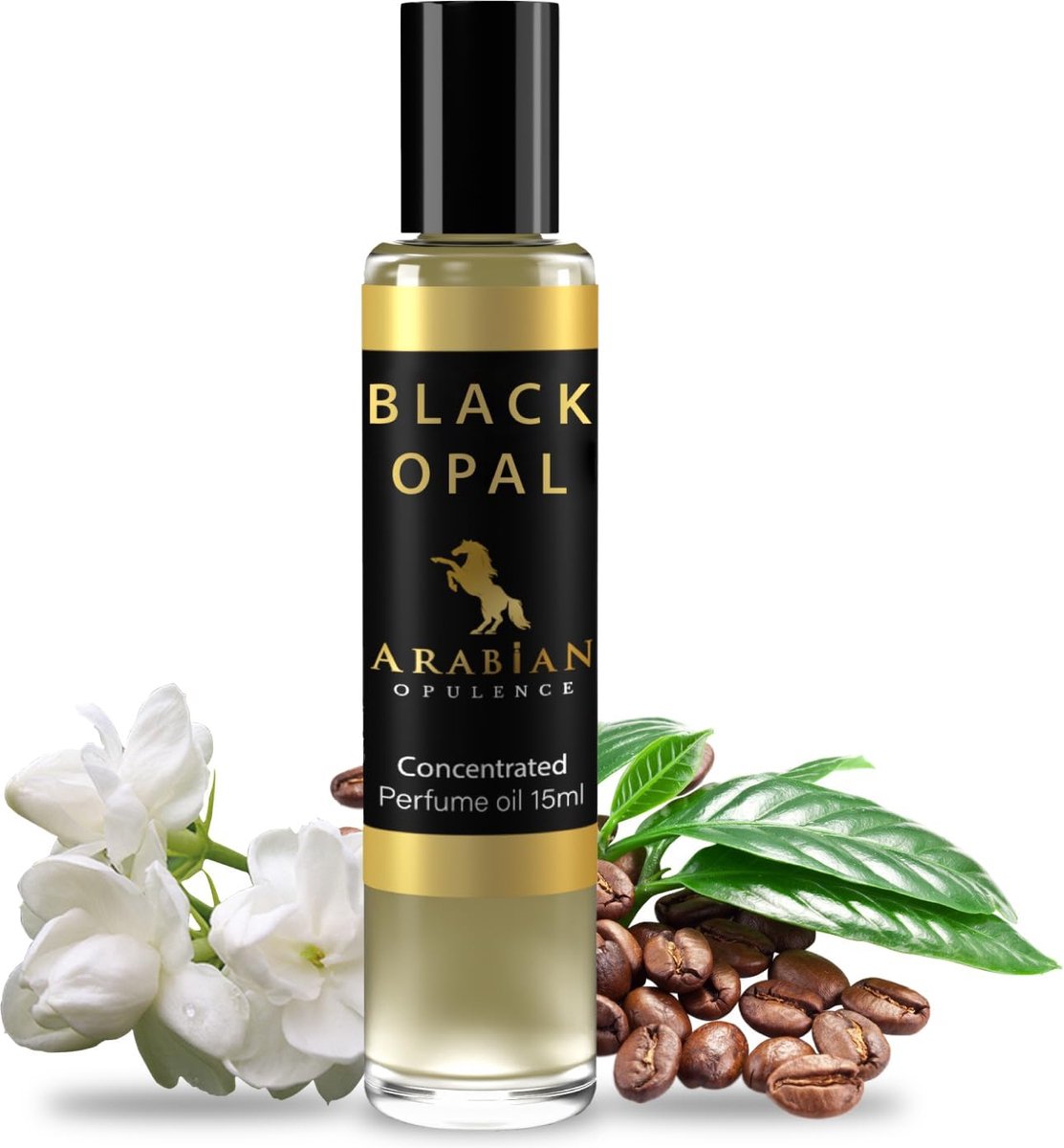 Goedkoopste ARABIAN OPULENCE Parfum voor dames BLACK OPAL FR49 | Parfum Olie | Eau de Parfum Dames | parfum voor meisjes, Langhoudende Houtige & Zoete Geur | Alcoholvrije Roll-on Parfum | Luxe Parfum Cadeauset voor Vrouwen | Geur voor dames, Reisformaat (15ml