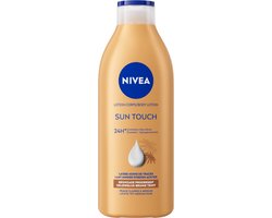 NIVEA Sun Touch Body Lotion - Egaal Gebruinde teint - Hydraterende Lotion - Ginkgo biloba en druivenpitolie - Bruinen zonder Zon - 400 ml