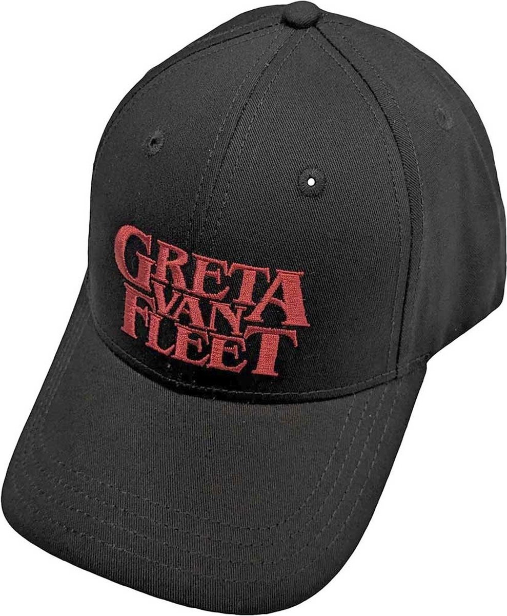 Greta Van Fleet - Red Logo Snapback Pet - Zwart