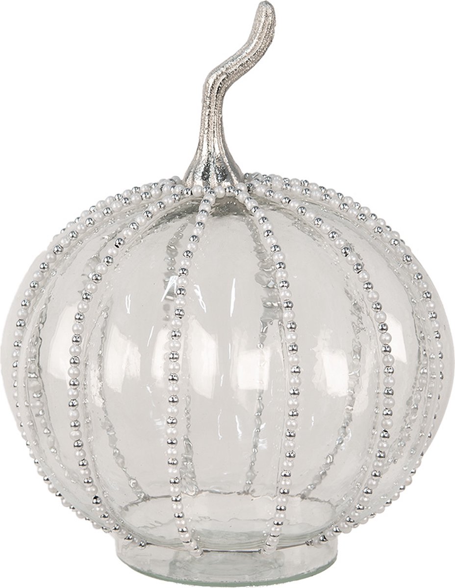 Decoratie Pompoen Ø 15x19 cm Transparant Glas Herfst decoratie