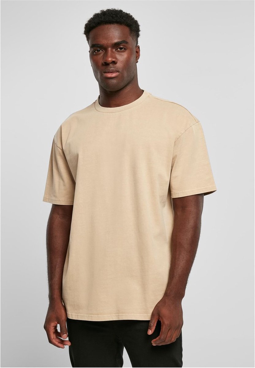 Urban Classics Oversized Inside Out Heren T-shirt XXL Beige