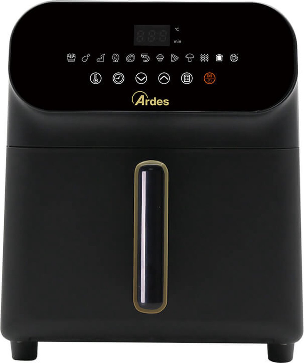 Ardes ARFRYA04 friteuse Enkel 6 l Vrijstaand 1700 W Heteluchtfriteuse Zwart