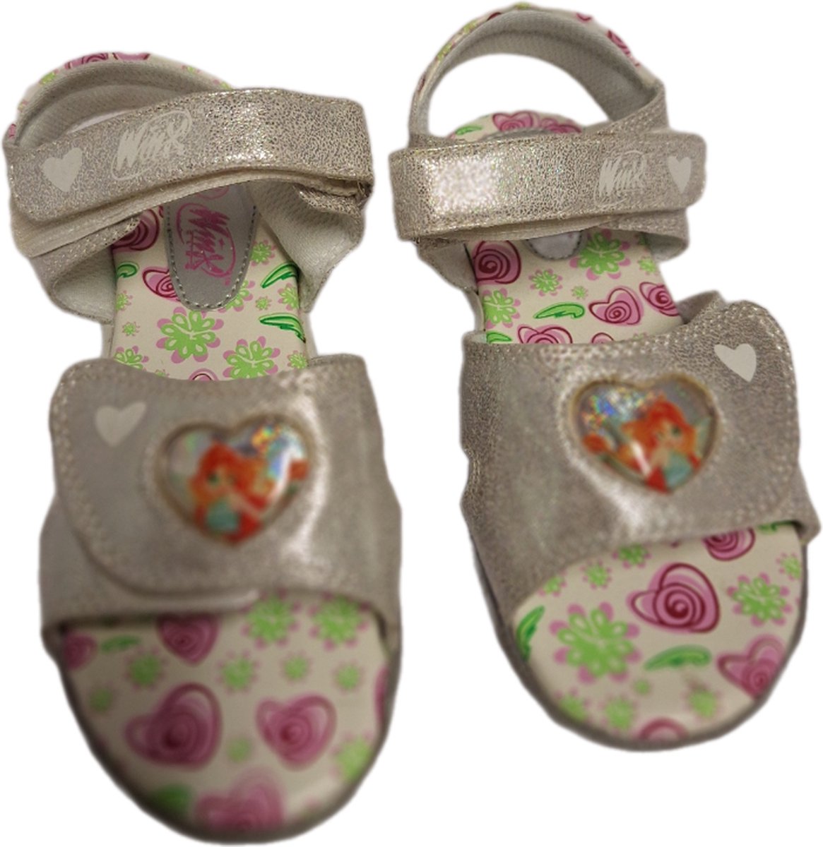 WINX-GIRL SANDAL-SIVER /FLOWERSOLE-SIZE 29