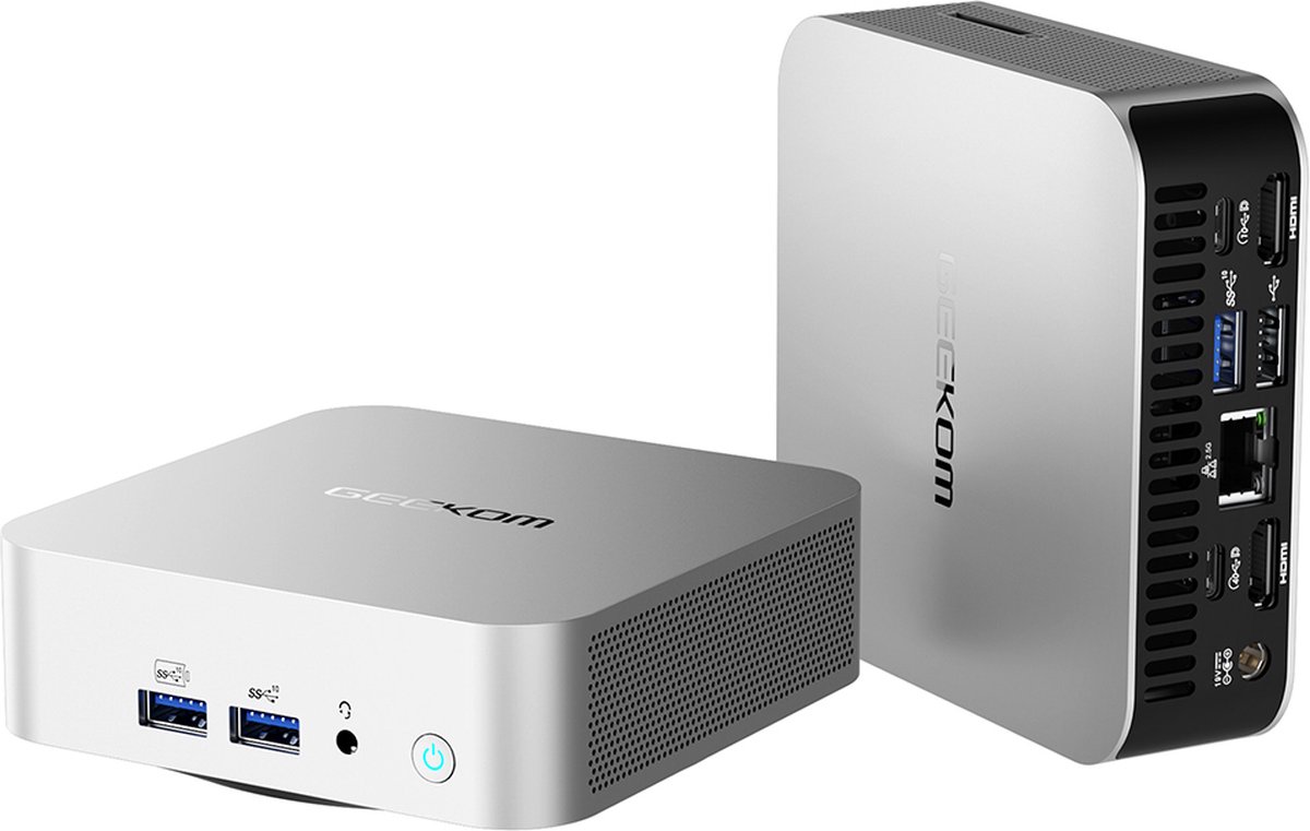 GEEKOM A8 AI Mini PC, AMD Ryzen 9 8945HS 8 Cores Max 5.2GHz