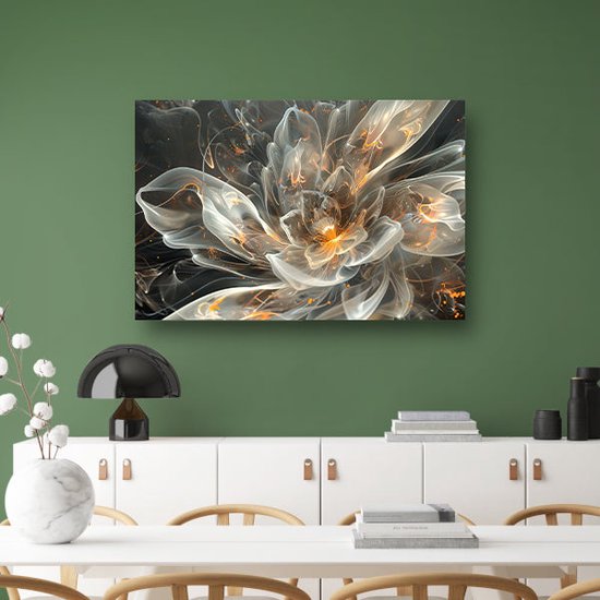 Tableaux de Bloem - Tableaux de nature - Tableaux sur toile Feu - Décoration murale classique - Peintures sur toile - Tableau sur toile 70x50 cm