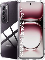 Convient pour Oppo Reno 12 Pro 5G - Antidérapant - Coque arrière en TPU flexible - Transparent
