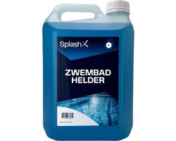 Splash-X zwembad helder - 5 liter - tegen troebel water - vlokmiddel