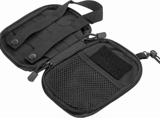 Pochette Molle - Organiseur - Zwart - Plein air - Kit de survie - Mini EDC - Airsoft - Premiers secours