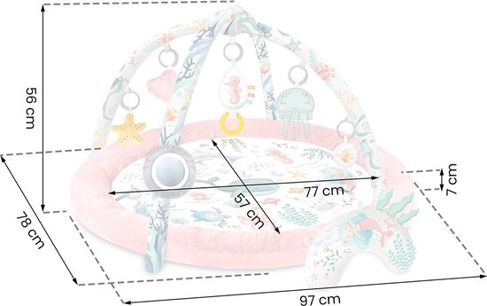 Tapis éducatif interactif Ocean Nukido - rose