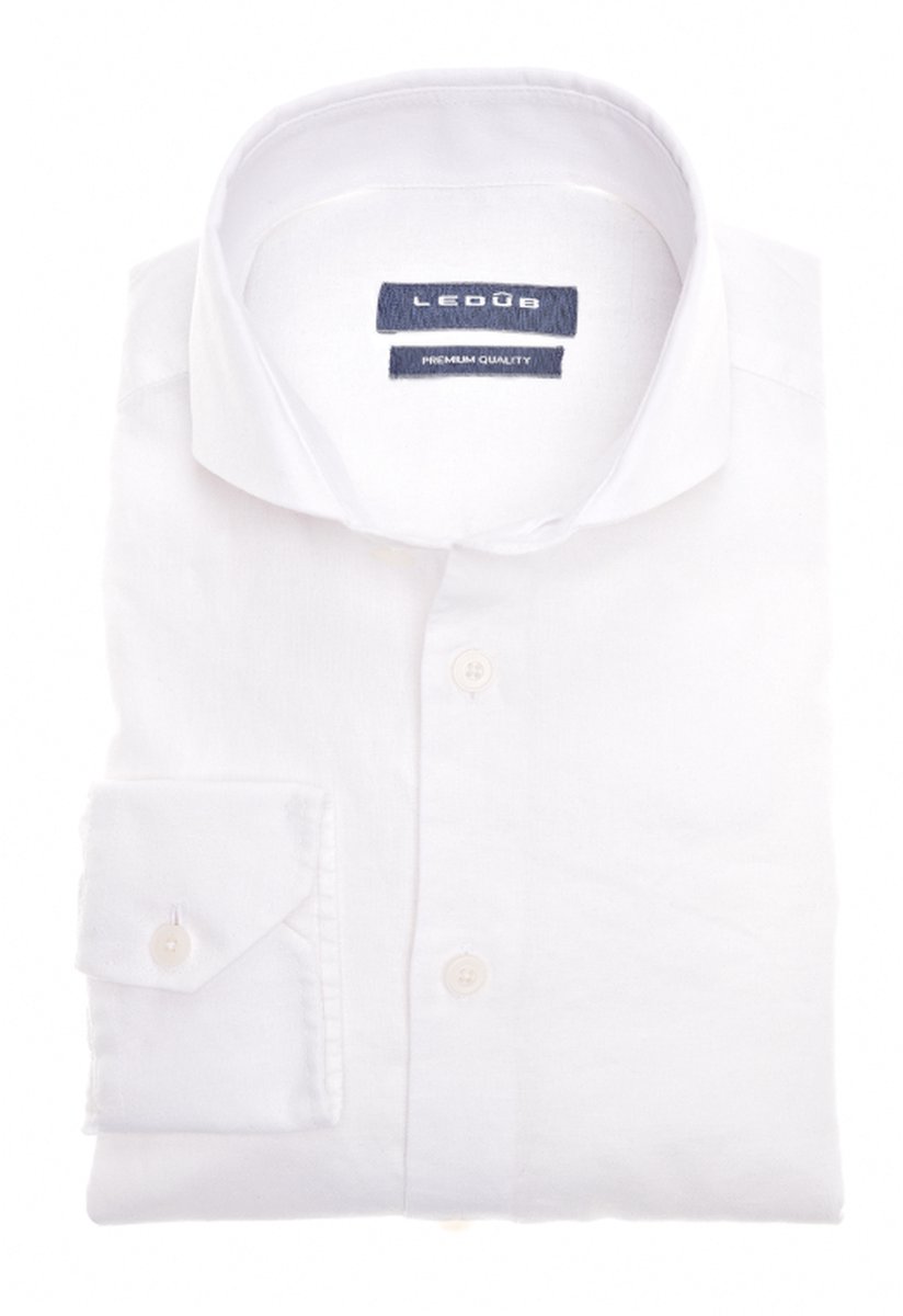 Ledûb Slim fit Wit linnen