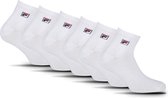FILA Klein Logo op de enkel Enkelsokken - Maat 39/42 - 6 Pack - Wit