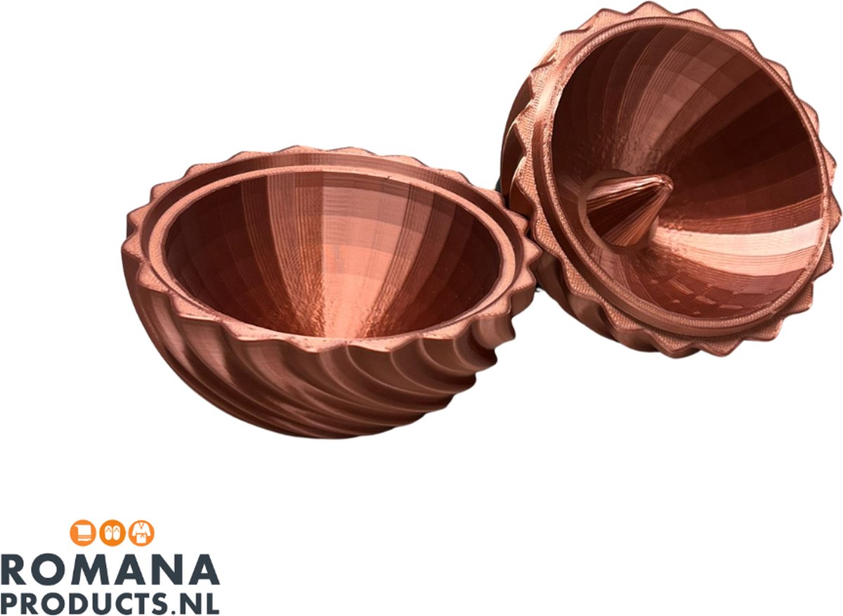 Goedkoopste Romana Products - Sauna IJsbalmaker met Kegel - Infusiebal - Sneeuwbalvorm - Aroma en geur verdamper - Bronzen Accessoire voor Sauna en Wellness