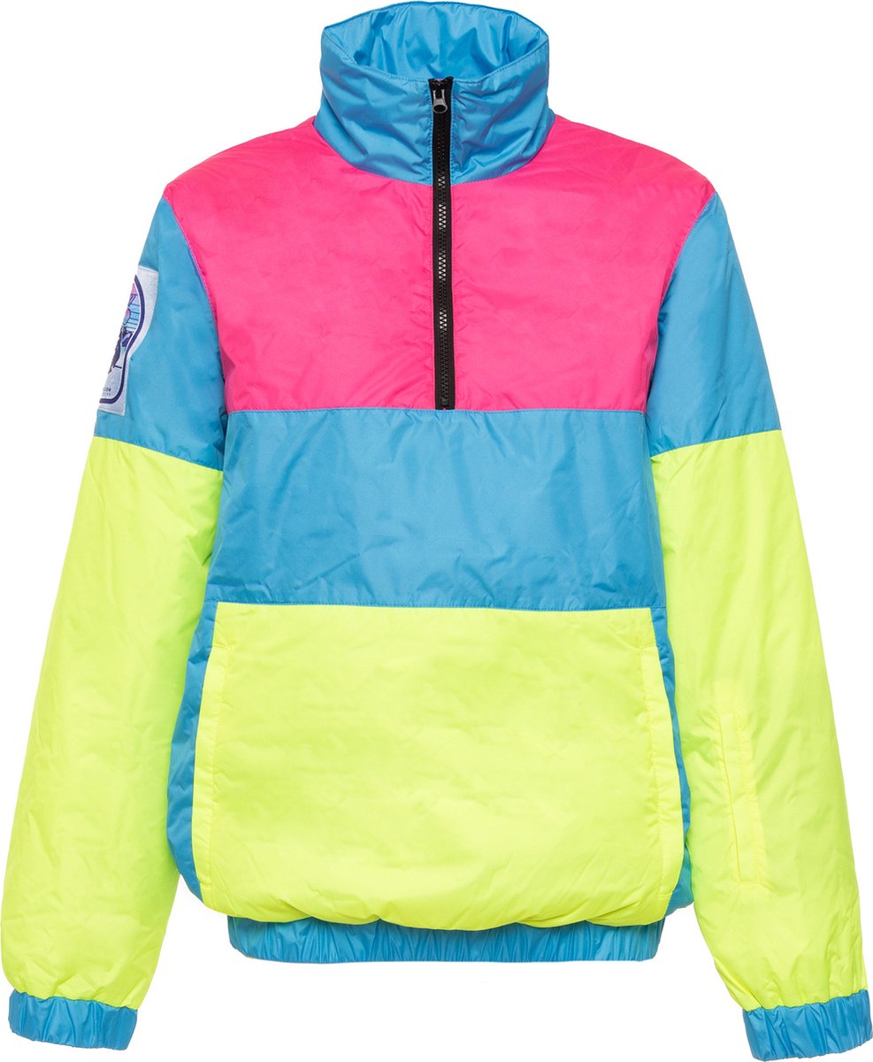 Funky Alps Skijas Ice Vintage Fluor Neon Skijas Wintersport Carnaval Apres-ski Foute Skipakken Geel