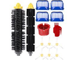 Reserveonderdelen geschikt voor iRobot Roomba 600-serie: 14 borstels geschikt voor modellen 605 tot 676 en 80 tot 68. Ookgeschikt voor 500-serie 564, 585 en 595.