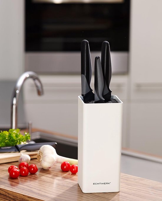 Mes Opbergblok, Messenorganizer Keuken lege mes houder mes houder mes multifunctionele mes opslagrek huishoudelijk leeg mes zwart roestvrij staal set mesblok Keukenmeshouder Voor Aanrecht