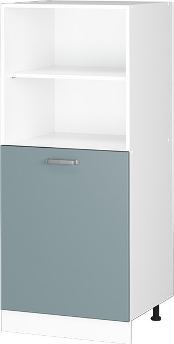 Vicco R-Line Universele voorraadkast – 60 cm met open vakken en deur Blauw-grijs
