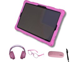 Kindertablet - Kindertablet vanaf 3 jaar - 10 Inch - 128GB - Inclusief Gratis Anti-Blue Glass Bril en Accessoires - Android 13 - Tablets voor Kinderen